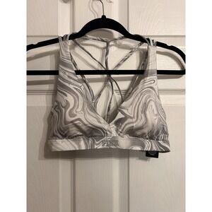 Pink Victoria's Secret Small ultimate lightly lined sports bra crisscross straps